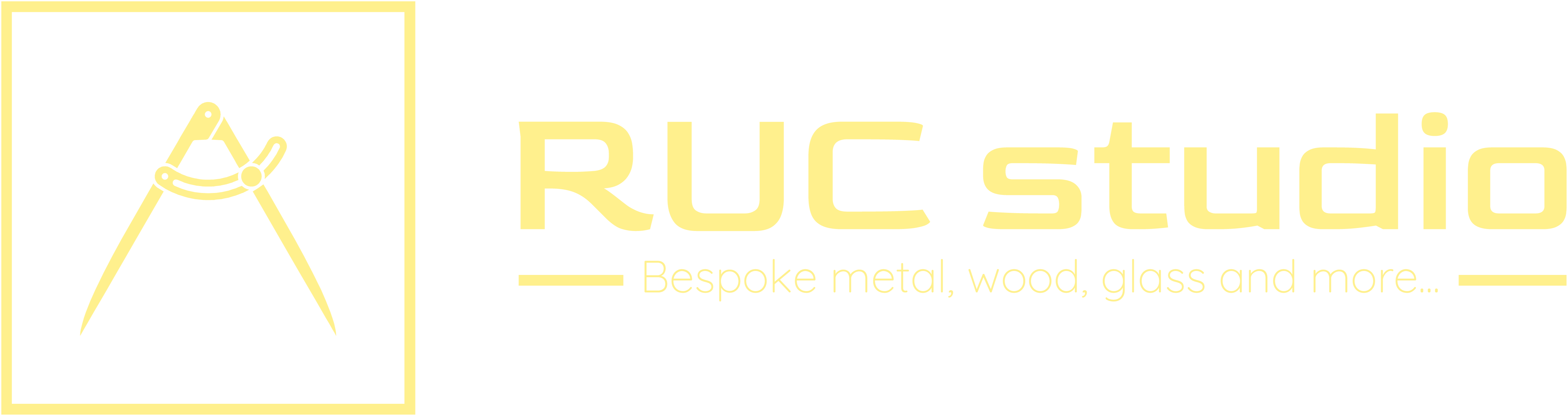 RUC studio logo - ligh yellow transparent